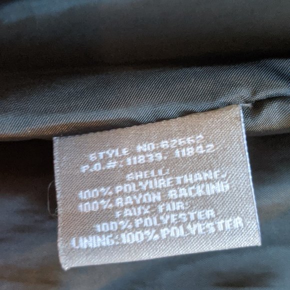 Faux Leather Biker Jacket Women's XL - Picture 4 of 13